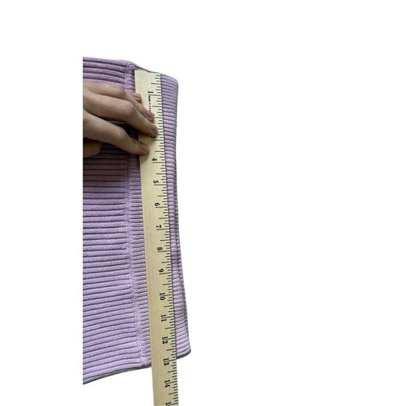 FREE PEOPLE Knit Orchid Purple Ruffle Solid Skirt size S - Picture 5 of 7